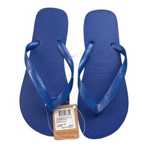 Havaianas Unisex Top Flip Flop Sandal Blue Men's Size 9/10 Women's Size 11/12
